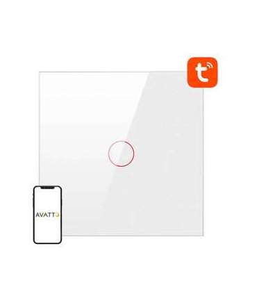 Smart Light Switch ZigBee Avatto LZTS02-EU-W1 1 Way No Neutral TUYA (white)