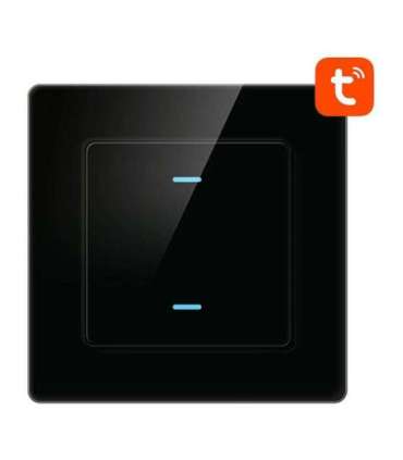 Smart Light Switch WiFi Avatto N-TS10-B2 2 Way TUYA (black)