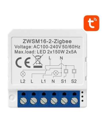 Smart Switch Module ZigBee Avatto ZWSM16-W2 TUYA
