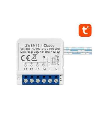 Smart Switch Module ZigBee Avatto ZWSM16-W4 TUYA