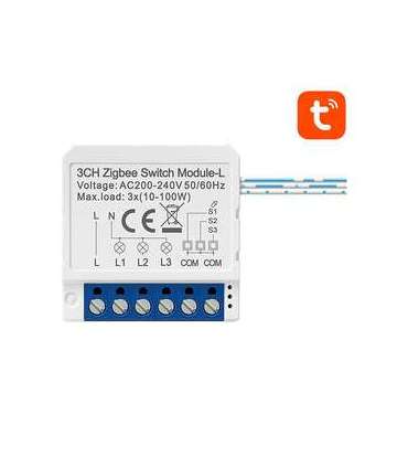 Smart Switch Module ZigBee Avatto LZWSM16-W3 No Neutral TUYA