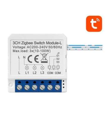 Smart Switch Module ZigBee Avatto LZWSM16-W3 No Neutral TUYA