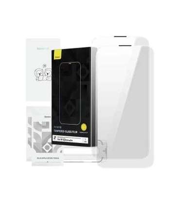 Tempered Glass Baseus Corning for iPhone 13/13 Pro/14 with built-in dust filter