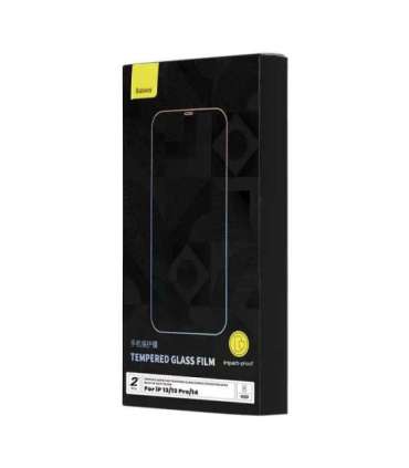 Tempered Glass Baseus Corning for iPhone 13/13 Pro/14 with built-in dust filter