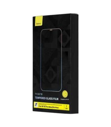 Tempered Glass Baseus Corning for iPhone 13 Pro Max/14 Plus with built-in dust filter