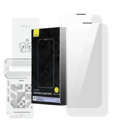 Tempered Glass Baseus Corning for iPhone 14 Pro with built-in dust filter