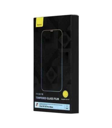 Tempered Glass Baseus Corning for iPhone 14 Pro with built-in dust filter