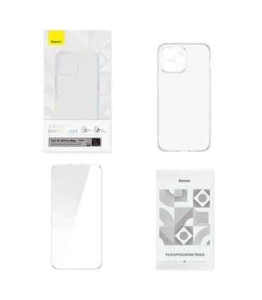 Transparent Case and Tempered Glass set Baseus Corning for iPhone 14 Pro Max