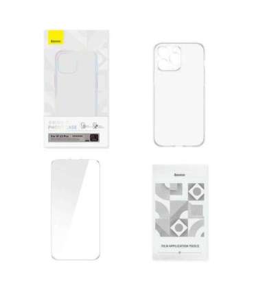 Transparent Case and Tempered Glass set Baseus Corning for iPhone 13 Pro