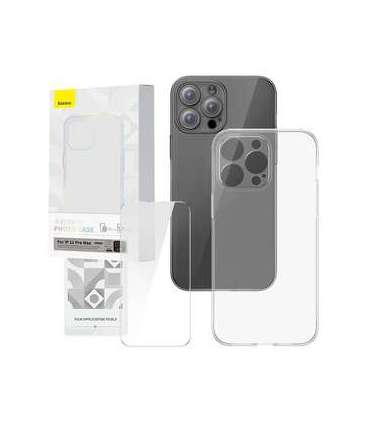 Transparent Case and Tempered Glass set Baseus Corning for iPhone 12 Pro Max