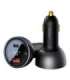 Car charger Baseus Superme, USB, USB-C, 140W (black)