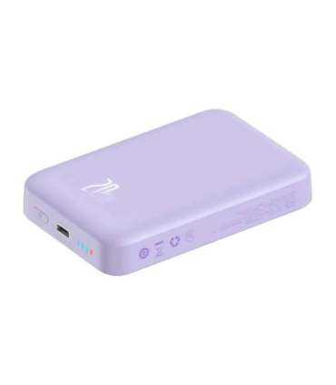 Powerbank Baseus Magnetic Mini 10000mAh, USB-C  20W MagSafe (purple)