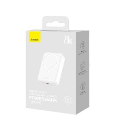 Powerbank Baseus Magnetic Mini 20000mAh, USB-C 20W MagSafe (white)