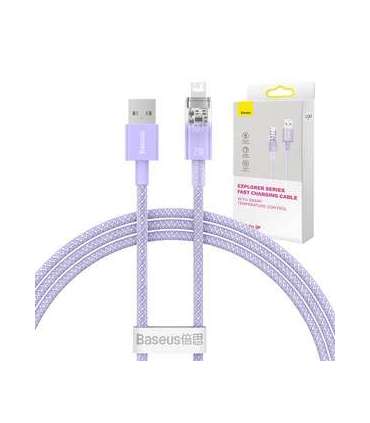 Fast Charging cable Baseus USB-A to Lightning Explorer Series 1m 2.4A (purple)
