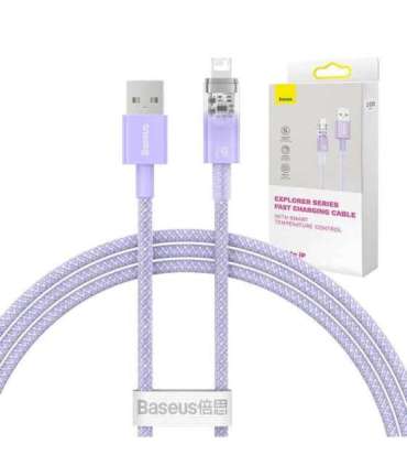 Fast Charging cable Baseus USB-A to Lightning Explorer Series 1m 2.4A (purple)