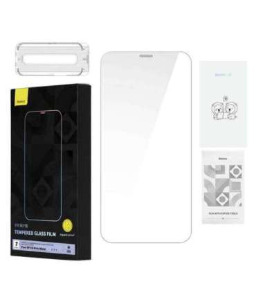 Tempered Glass Baseus 0.4mm Iphone 12 Pro  MAX + cleaning kit
