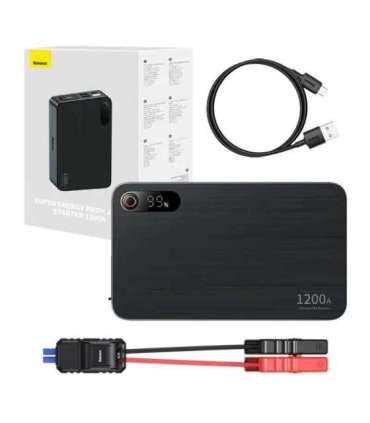 Car Jump Starter Baseus Black Super Energy Pro+ 1200A  (black)