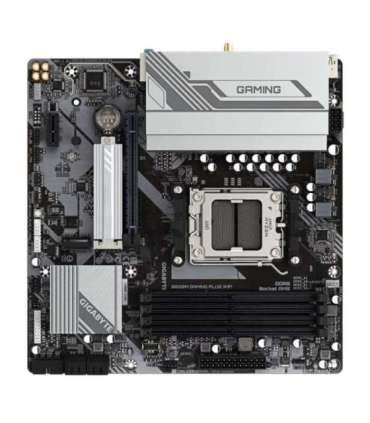 GIGABYTE B650M GAMING PLUS WIFI Motherboard - AMD Ryzen 9000 CPUs, 5+2+2 Phases VRM, up to 8000MHz DDR5, 2xPCIe 4.0 M.2,