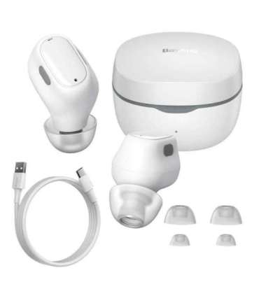 Earphones TWS  Baseus Bowie WM01 (white)