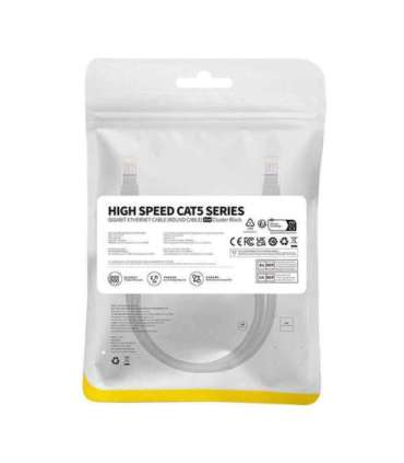 Baseus Ethernet CAT5, 0,5m network cable (black)