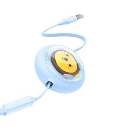 Charging Cable 3w1 Baseus USB to USB-C, USB-M, Lightning 3,5A, 1,1m (blue)