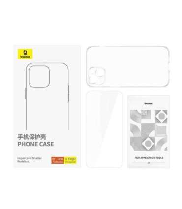 Clear Case Baseus iPhone 15 + tempered glass