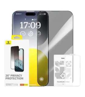 Privacy Protection Tempered Glass Baseus Diamond iPhone 15 Pro
