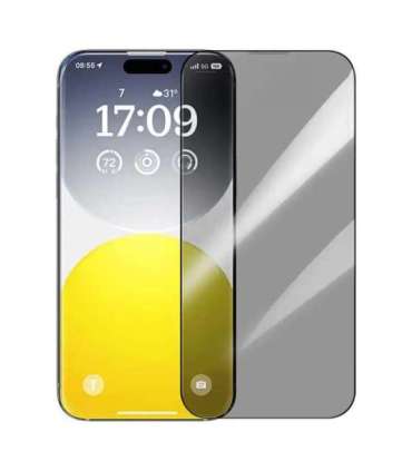 Privacy Protection Tempered Glass Baseus Diamond iPhone 15 Pro