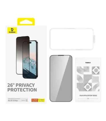 Privacy Protection Tempered Glass Baseus Diamond iPhone 15 Plus