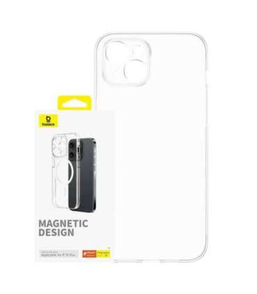 Magnetic Phone Case for iPhone 15 Plus Baseus OS-Lucent Series (Clear)