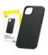 Phone Case for iPhone 15 Plus Baseus Fauxther Series (Black)