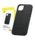 Phone Case for iPhone 15 Plus Baseus Fauxther Series (Black)