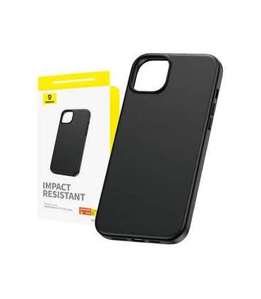 Phone Case for iPhone 15 ProMax Baseus Fauxther Series (Black)