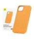 Phone Case for iPhone 15 ProMax Baseus Fauxther Series (Orange)