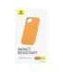Phone Case for iPhone 15 ProMax Baseus Fauxther Series (Orange)