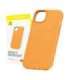 Phone Case for iPhone 15 Pro Baseus Fauxther Series (Orange)