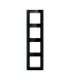 Quadruple frame socket Avatto N-TS10-Frame-B4 (black)