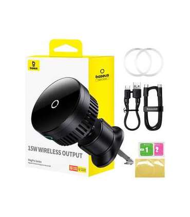 Magnetic Car Phone Holder Baseus MagPro 15W (black)