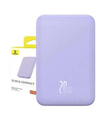 Magnetic Mini Powerbank Baseus 5000mAh 20W (purple)