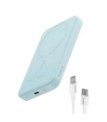 Magnetic Mini Powerbank Baseus 5000mAh, USB-C 20W (blue)