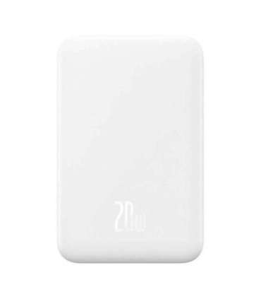 Magnetic Mini Powerbank Baseus 5000mAh, USB-C 20W (white)
