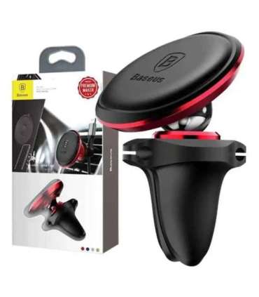 Car Mount Holder Baseus Magnetic Air Vent Red OS