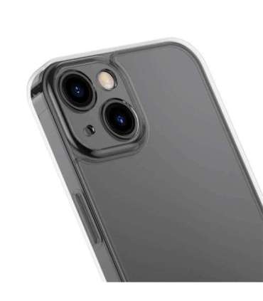 Baseus Frosted Glass Case for iPhone 13 Pro (black) + tempered glass