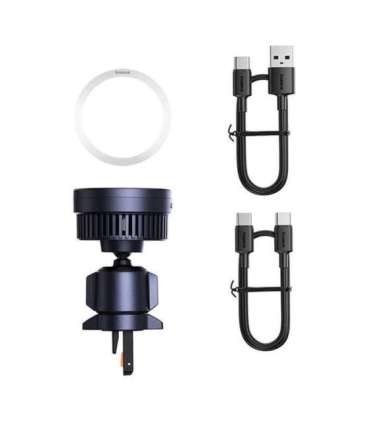 Samochodowy uchwyt  Baseus MagPro z ładowarką indukcyjną  15W Qi2.0 (czarny)