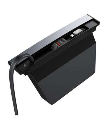 Hub Baseus T-Space with USB-C to lightning cables for Tesla Cars (black)