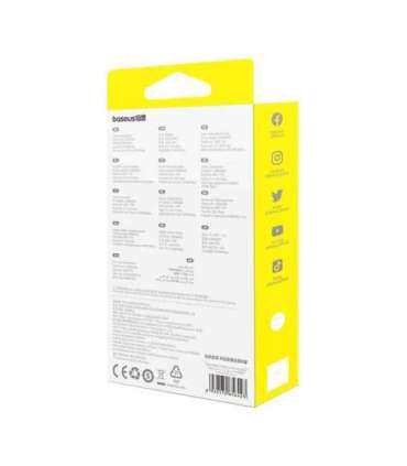 Fast Charging Cable 3in1 Baseus Free2Draw, USB to micro USB+USB-C+Lightning, 3.5A, 1.1m (black)