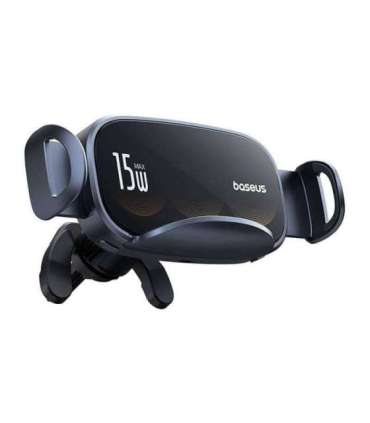 Car holder with inductive charger Baseus LightChaser (Black)