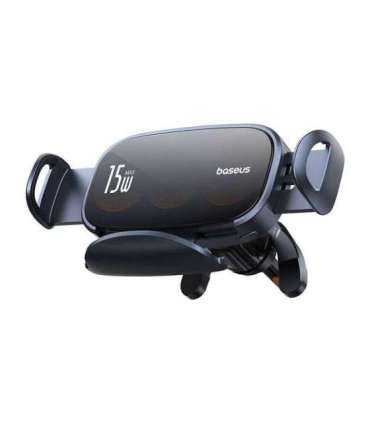 Car holder with inductive charger Baseus LightChaser (Black)