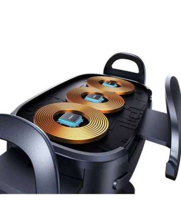 Car holder with inductive charger Baseus LightChaser (Black)