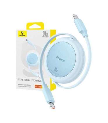 Baseus Free2Pull Mini USB-C to USB-C 60W USB cable, 1m (blue)